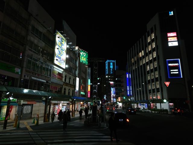 蒲田の夜の風景